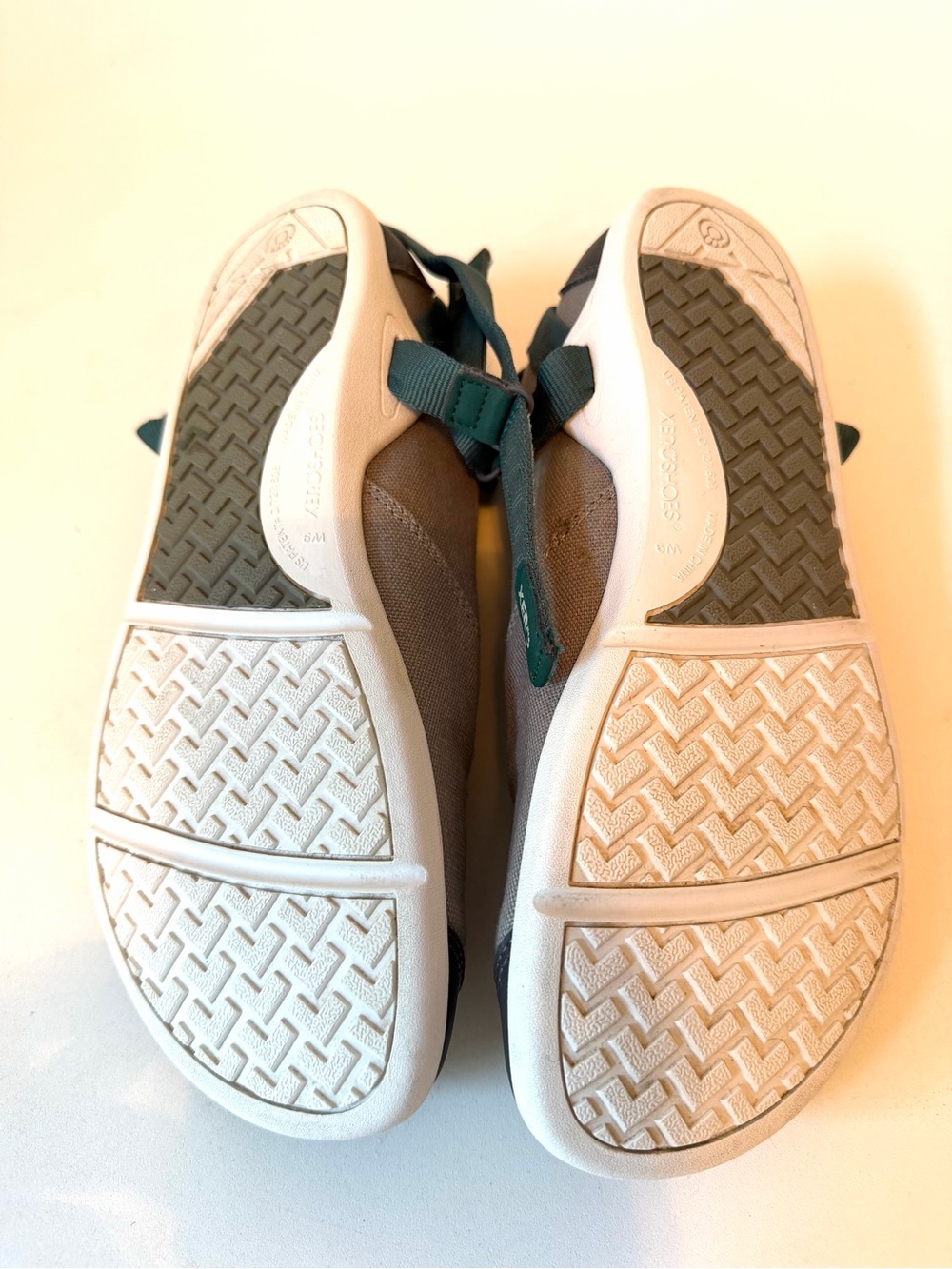Xero Cassie Teal Mary Jane Flats Loafers Hemp Canvas Barefoot Shoe Womens Size 9 - Picture 13 of 16